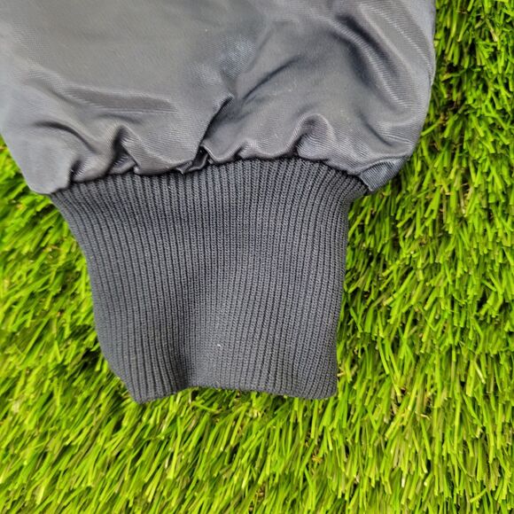 Vintage 80s 420 Safe-Driver Bomber Jacket XL 26x25 Jevic USA - Picture 16 of 16